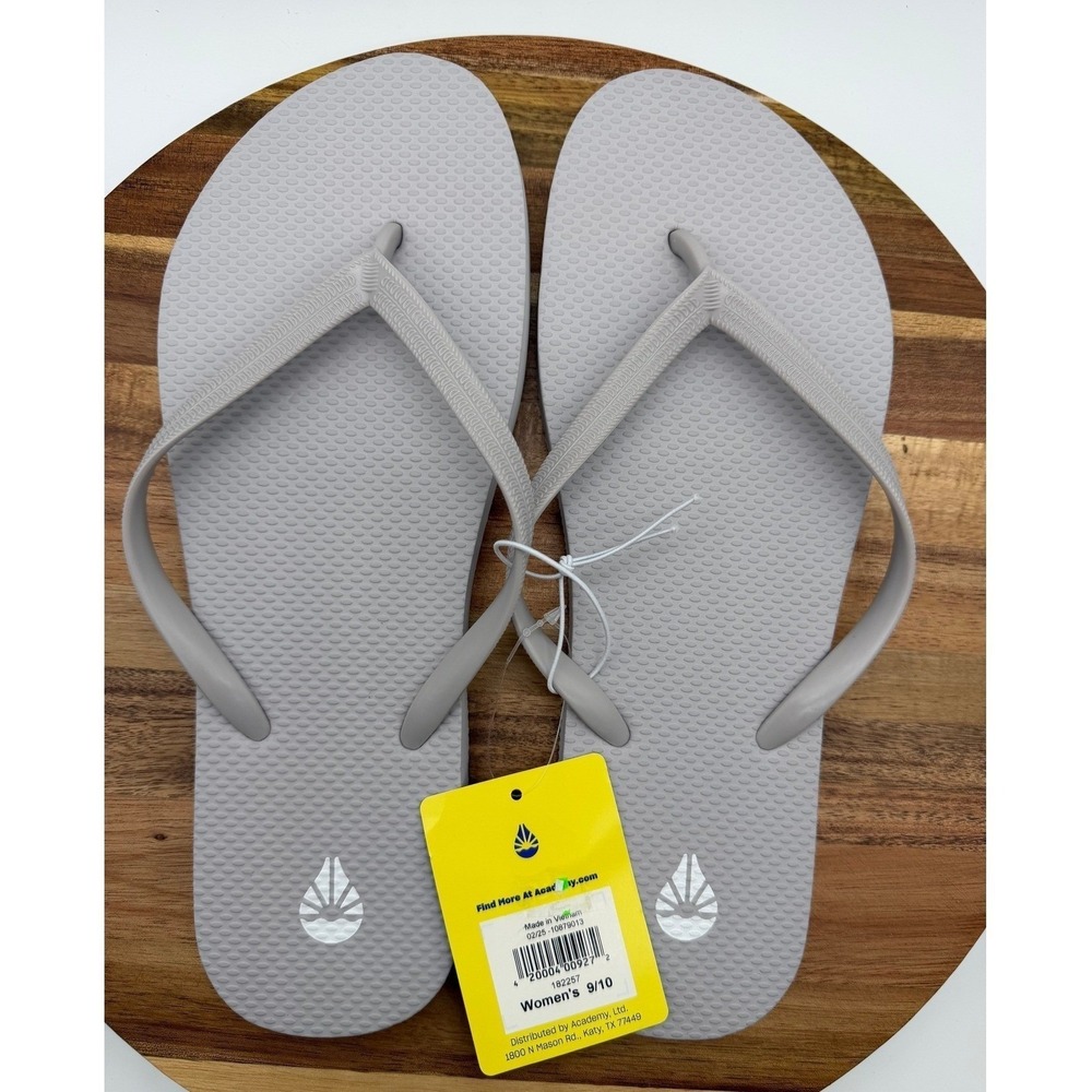 O'Rageous Women's Size 9/10 Women's‎ EVA Flip Flops Gray New 0177